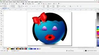 Coreldraw beginners tutorial, graphics design, 3D emoji graphics design, logo design