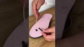 Sandal Repair Using Zip Tie #easy #repairs #sandals #tricks