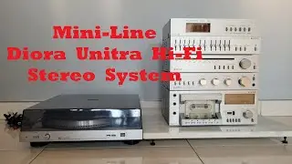 Mini-Line Diora Unitra Hi-Fi Stereo System Vintage