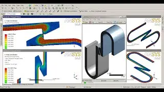 ANSYS Tutorial Video | Snap Fit Analysis | Geometrical/Contact Non Linear |  GRS |