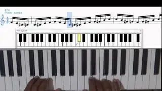 Carnatic Classical  Piano  Keyboard easy Saralevarase tutorial