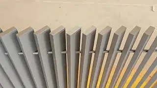 Modern style aluminum alloy fence, 45 degree fence, blade fence, Australian fence #fence