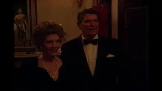 President Reagan and Nancy Reagan at Reception for Diplomatic Corps on February 18, 1982