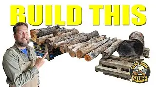 🔥 The Poor Man&rsquo;s Log Deck | Simple DIY Firewood System That Works! 🔥