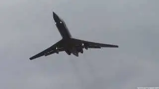 ТУ-134УБ-Л RF-94246 БАЙКАЛ синий. Улетает с Армии-2015 Красиво!