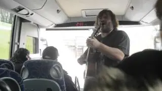 Jack Black on a bus Kent State