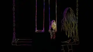 Alone Girl LIVE WALLPAPER | Full Screen | Vertical | Glow Colors | Android iPhone #shorts