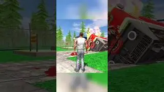 Monster Fire Train Vs Franklin Granny Indian Bike Driving 3D 😱 | #spiderman #franklin #gta