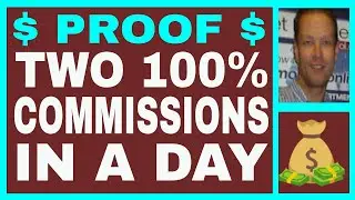 PROOF Of 100 HUNDRED PERCENT Affiliate Marketing COMMISSIONS - 2 In A Day - INSTANT & RESIDUAL $$$