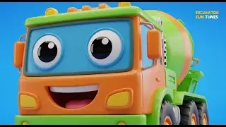 Big Machines for Little Builders | Cement Truck and Friends Song