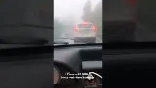 Chuva no RS, BR 116 divisa Ivoti - Novo Hamburgo em meia pista