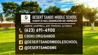 Welcome to Desert Sands Middle School Academy of Mass Communication and Journalism