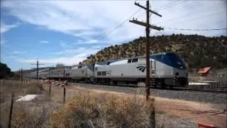 Amtrak's Southwest Chief #4 in Canyoncito, NM - 3/29/13