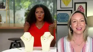 Affinity Gems Curb Link Gem Station Necklace, Sterling Silver on QVC