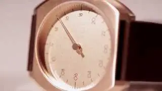 slow Mo 10 - Dark Brown Leather, Rose Gold Case, Rose Gold Dial