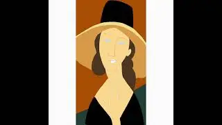 [PENUP] Live Drawing #11 : How To Draw 'Portrait Of Jeanne Hebuterne In A Large Hat'
