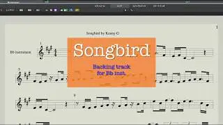 Kenny G Songbird Karaoke / Backing track/for Bb instruments