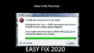 How To Fix Poolsize Error FiveM!