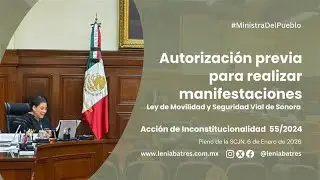 Autorización previa para realizar manifestaciones. Ley de Movilidad y Seguridad Vial de Sonora.