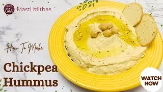 Chickpea Hummus Recipe | White Chole Hummus | Healthy & Creamy Dip! 🧄🥣🫒