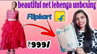 flipkart beautiful net lehenga review under ₹999/ || online best lehenga must watch