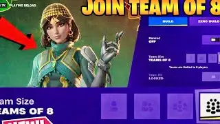 The NEW HUGE Fortnite Reload Update!! (Teams of 8) gameplay!!