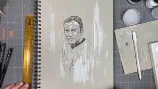 Captain Kirk portrait (time-lapse)