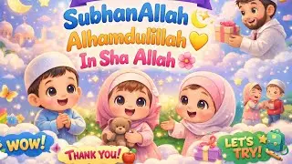 Allah&rsquo;s Zikr for Kids | Alhamdulillah, Subhan Allah, Allahu Akbar & La Ilaha Illallah | Repeat Along