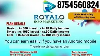 Royalo ad watching job