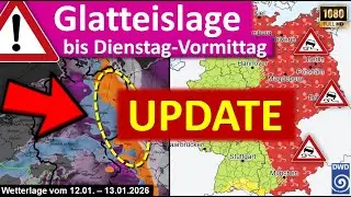 Warnung: Markantes Glatteis und erheblicher Eisansatz an Infrastruktur und Vegetation bis Dienstag