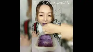 Squeaky and crunchy ice chunks🤤|Mouthwatering videos| Only bites