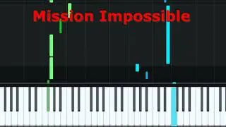 Mission Impossible. Piano tutorial for beginners #easypiano #easypianotutorial #pianotutorial