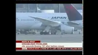 Boeing 787 aircraft grounded after battery problem in Japan