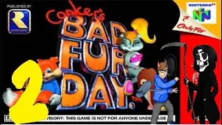 Let's Play Conker's Bad Fur Day Part 2: Barnyard Blitz