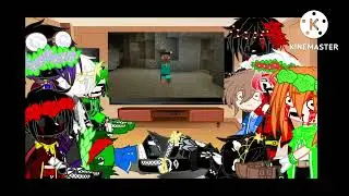 Minecarft mobs + entities react to wait what (yes this may become a series)