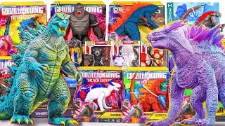 Godzilla X Kong Toys collection ASMR unboxing | The New Empire | Giant Shimo and Giant Godzilla