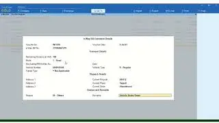 Extend e-Way Bill using TallyPrime