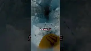 Skier Falls Into Crevice