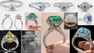 Latest Platinum diamond rings for women l white gold ring price in lndia l Engagement diamond rings.