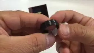 King Will 8mm Black Mens Tungsten Carbide Ring Matte Brushed Finish Groove - Unboxing