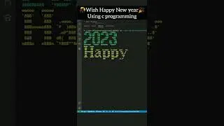 ❤️wish Happy New year 2023 🎊 || coding Animation 😎|| #shorts #coding