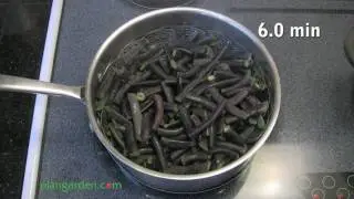 Cooking Magic Beans - Purple beans turn green when cooking