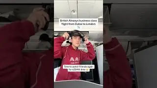 British Airways Business Class Dubai to London 🤩 @BritishAirways  was such an amazing experience
