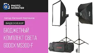 Бюджетный комплект студийного света Godox MS 300 F