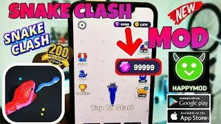 UNLOCK ALL! Snake Clash Mod APK | Unlimited Coins, Gems & Skins | .iO Hack SKGamer  #Gameplay #76