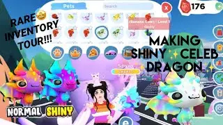 Making SHINY CELEB DRAGON + RARE Inventory Tour In OVERLOOK BAY