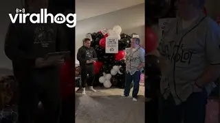 Stepson Reveals Name Change At Stepdad's Birthday || ViralHog