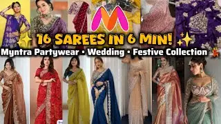 Myntra Saree Haul 2025 | festive & wedding Special |#myntrasareehaul #myntra #sareehaul 