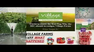 (VFF-Village Farms) What Happened today! LEFT PPL CONFUSED!