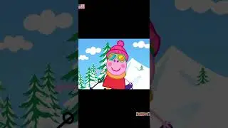 Peppa Pig Ski Adventure! #shorts